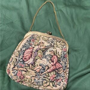 Vintage Julius Resnick tapestry clutch